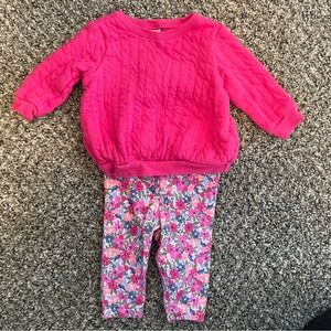 Baby girl matching sweater outfit (0-3 month)